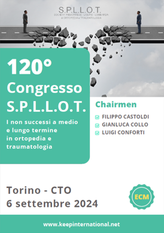 Scopri di più sull'articolo 120 Congresso S.P.L.L.O.T. i non successi a medio e lungo termine in ortopedia e traumatologia