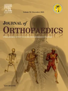 Copertina Journal of Orthopaedics – studio su tecnica ACIC per difetti condrali del ginocchio